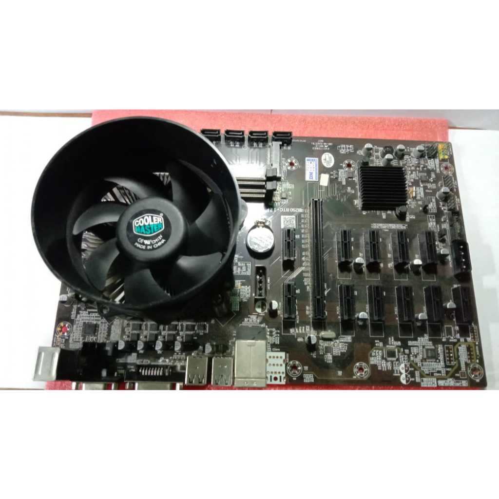 Motherboard BTC B250 HOSE MOBO MINING, Plus prosessor ,RAM 8Gb