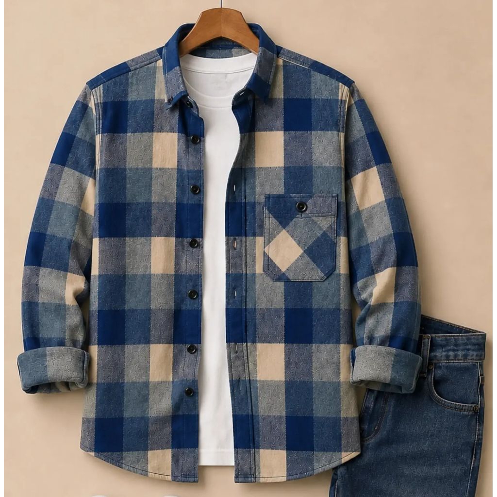 F2D Bulgandry Grey Kemeja Flanel Premium Best Seller / flanel/hem pria/ flanel pria/ kemeja flanel/ 