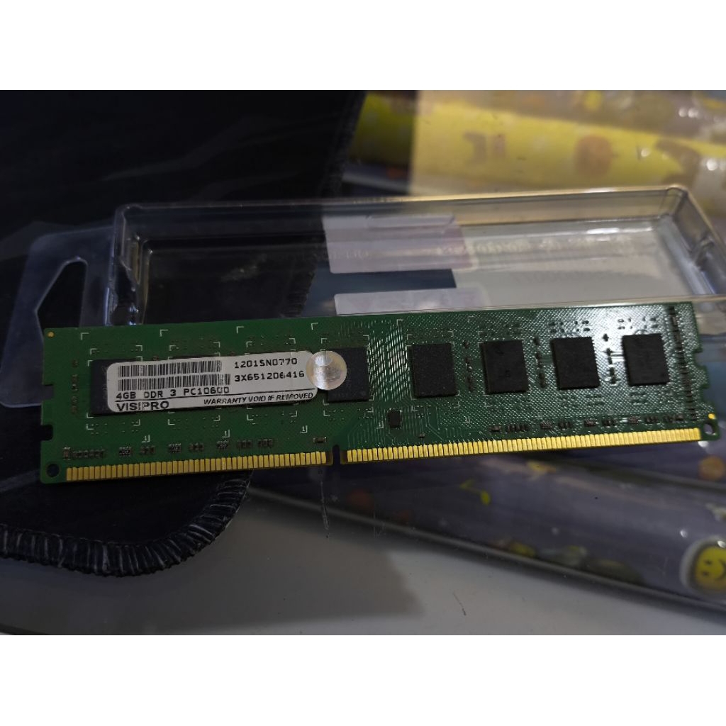 RAM PC DDR3 4GB Visipro PC10600 DIMM Desktop - Second Berkualitas
