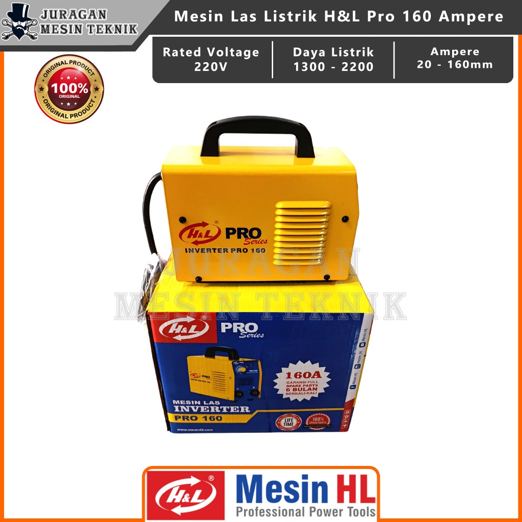 Mesin Las Listrik H&L Pro 160 Ampere