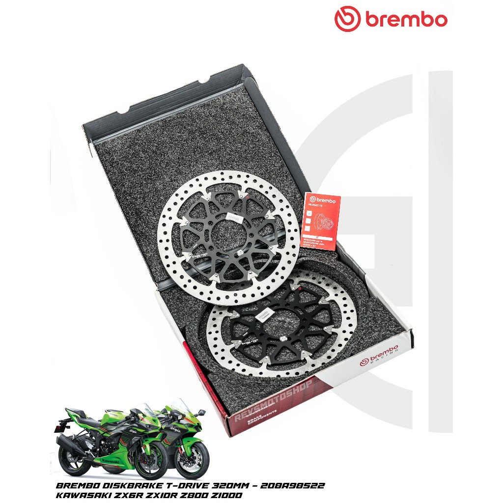 BREMBO DISKBRAKE T-DRIVE 320MM KAWASAKI ZX6R ZX10R Z800 Z1000