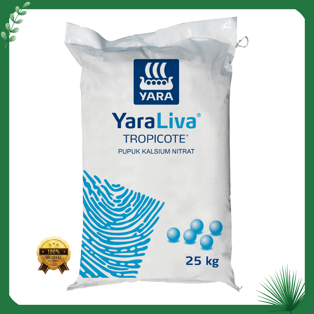 Pupuk YaraLiva Tropicote Nitrat Kalsium 15% N 26% CaO