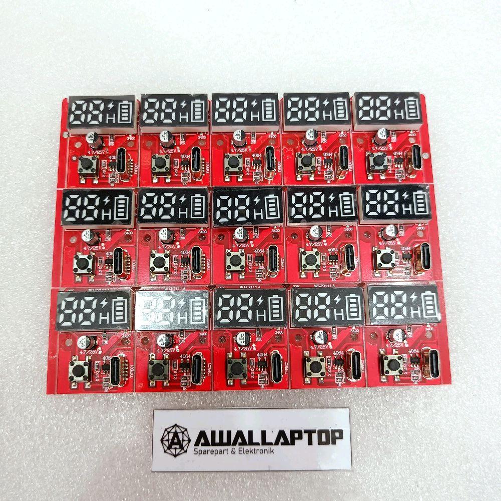modul powerbank power bank Type C plus display 3.7V to 5V