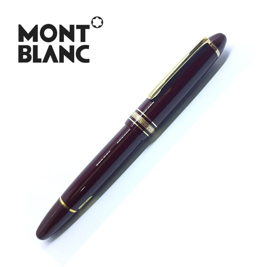 Montblanc Fountain Pen 114 Mozart Red Nib Medium Asli Original Made in Germany