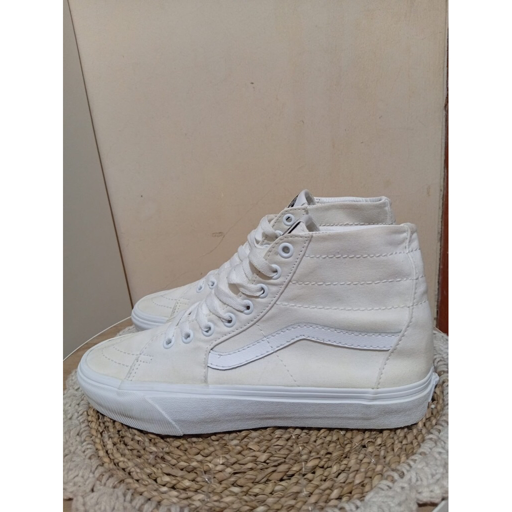 vans sk8 high white