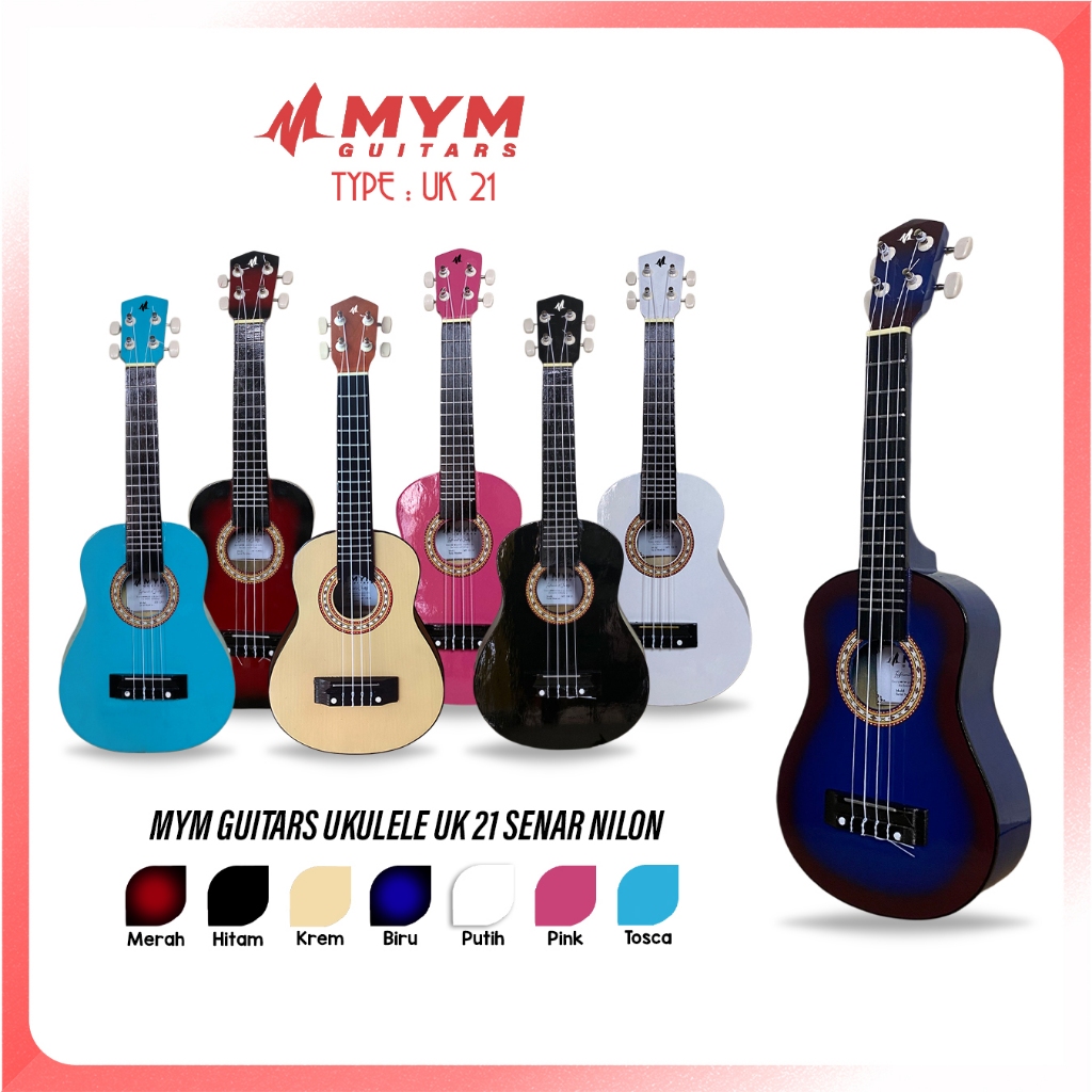 Ukulele UK 21 Soprano Senar 3 Terlengkap dan Packing Kayu