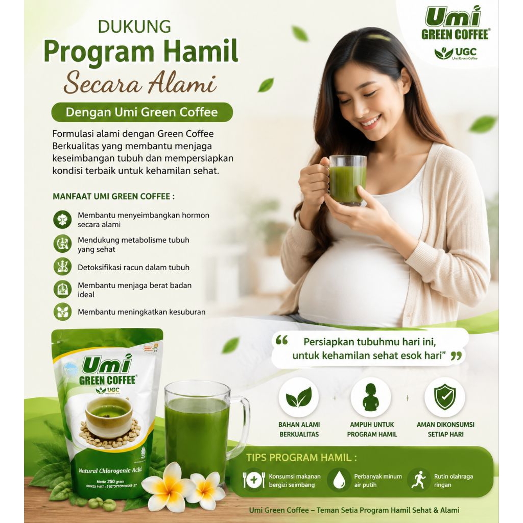 UGC Umi Green Coffee PROMIL 250 gr Aman dan Tanpa Efek Samping