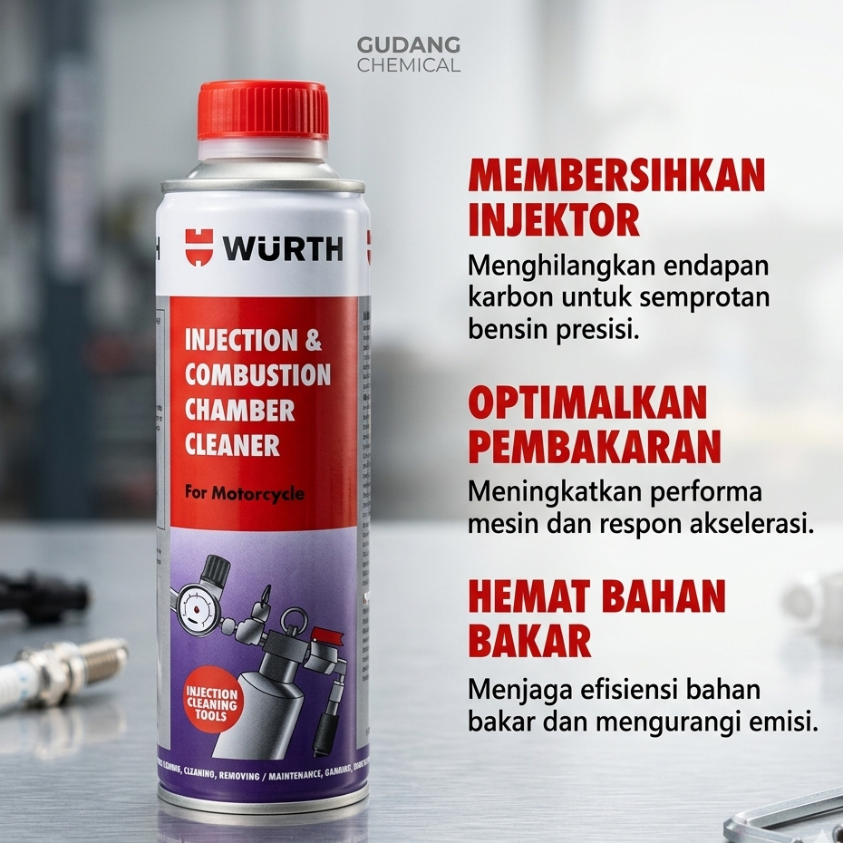 WURTH Injection & Combustion Chamber Cleaner [300ml] Pembersih Ruang Bakar Mesin