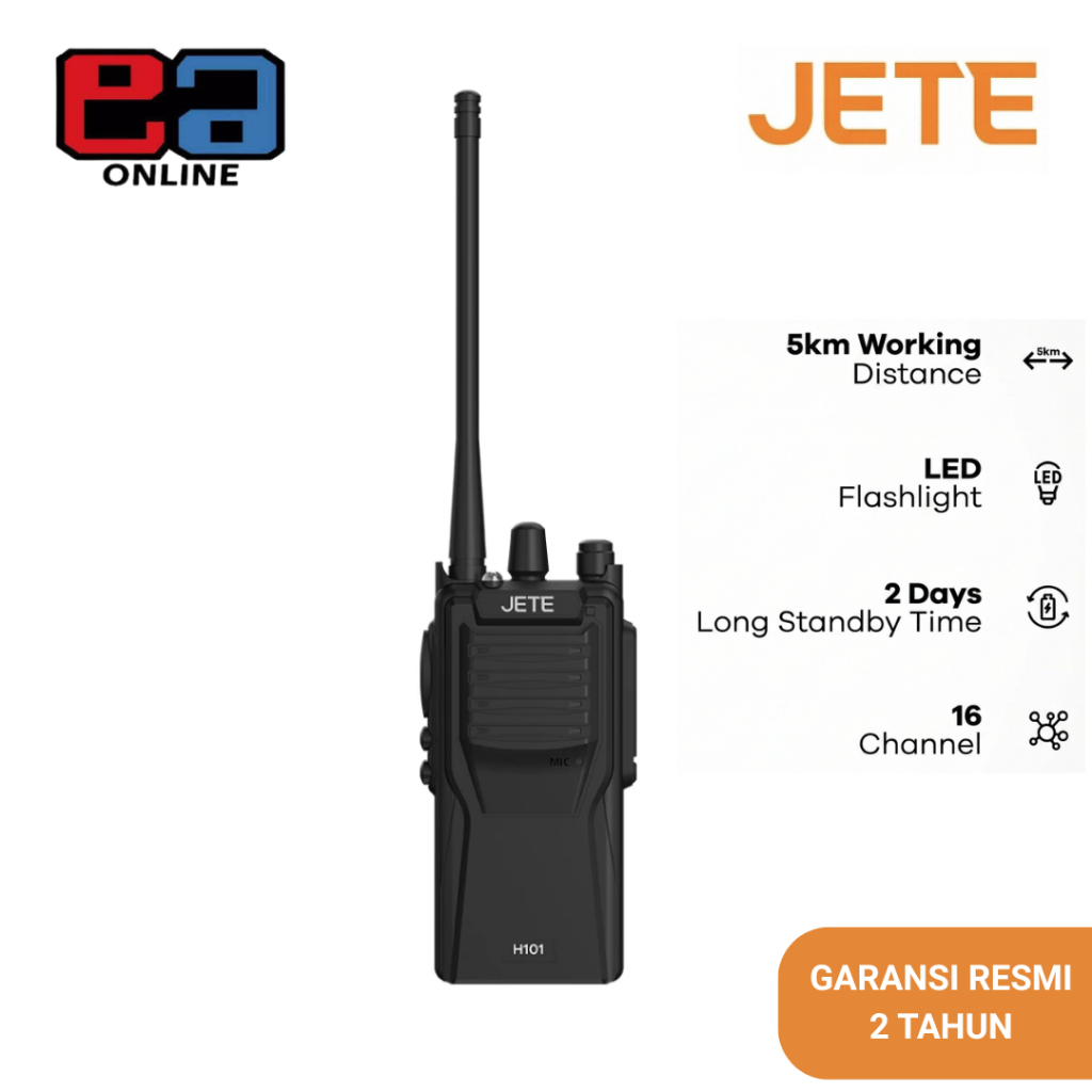 Jete HT H101 Handy Talky 16 Channel Jarak 5km