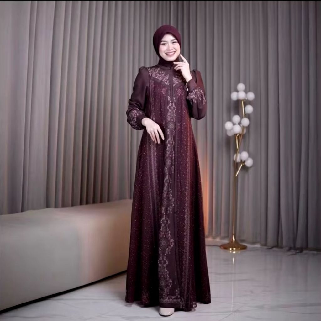 Davina Dress Syari Busui Friendly Lebaran Premium