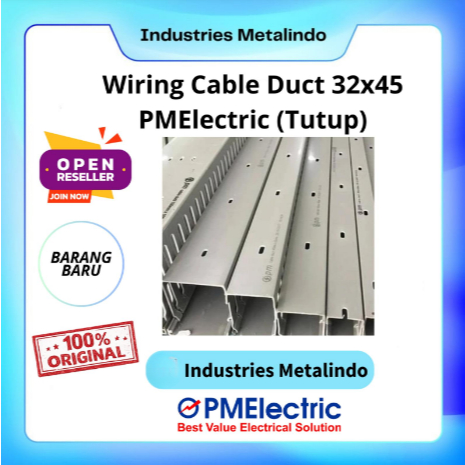 Wiring Cable Duct 32x45 PMElectric Tutup / PVC Cable Duct Solid