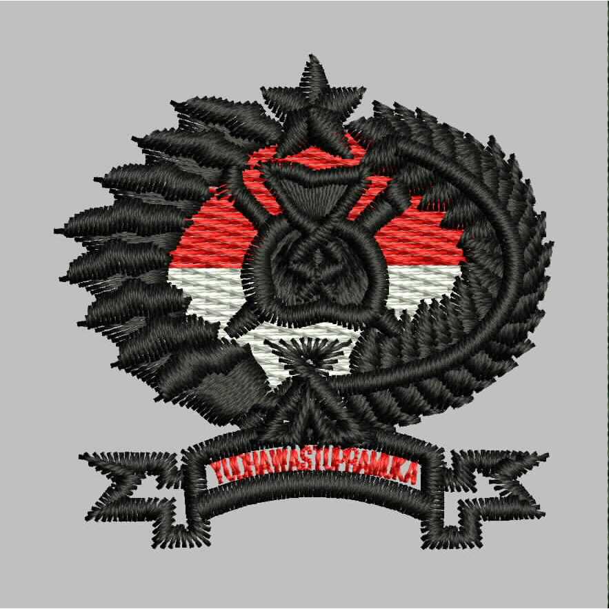 720 BREVET WING PDL TNI PERKERAS MIKA BORDIR EMBROIDERY GIB