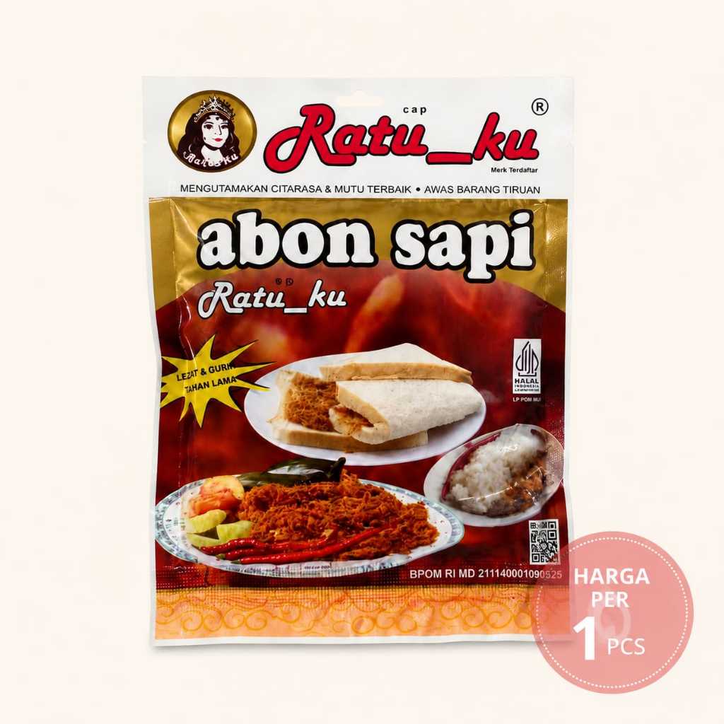 Abon Sapi Ratuku Ratu_Ku 100gram - Rasa Original - Halal