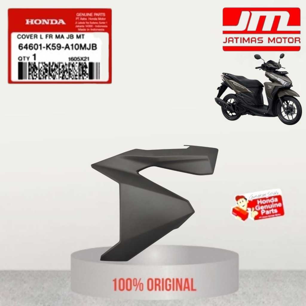 64501-K59-A10MJB 64601-K59-A10MJB Cover sayap depan vario 125 150 LED coklat doff