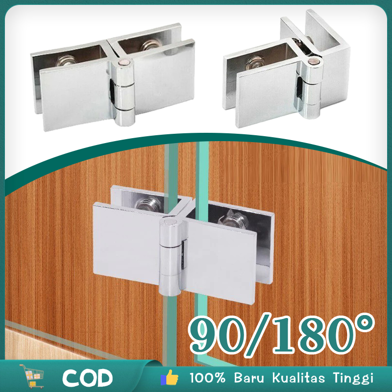 5-8mm Engsel Kaca Jepit Engsel Pintu Kaca Engsel Tanam Pintu Kaca Engsel Lemari Kaca Glass Door Hing