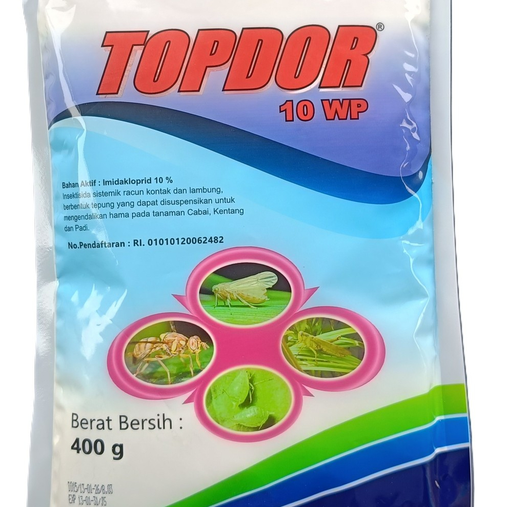 [ JUWANA PF ] INSEKTISIDA TOPDOR 10 WP 400 Gr IMIDAKLOPRID 10% SISTEMIK RACUN KONTAK DAN LAMBUNG