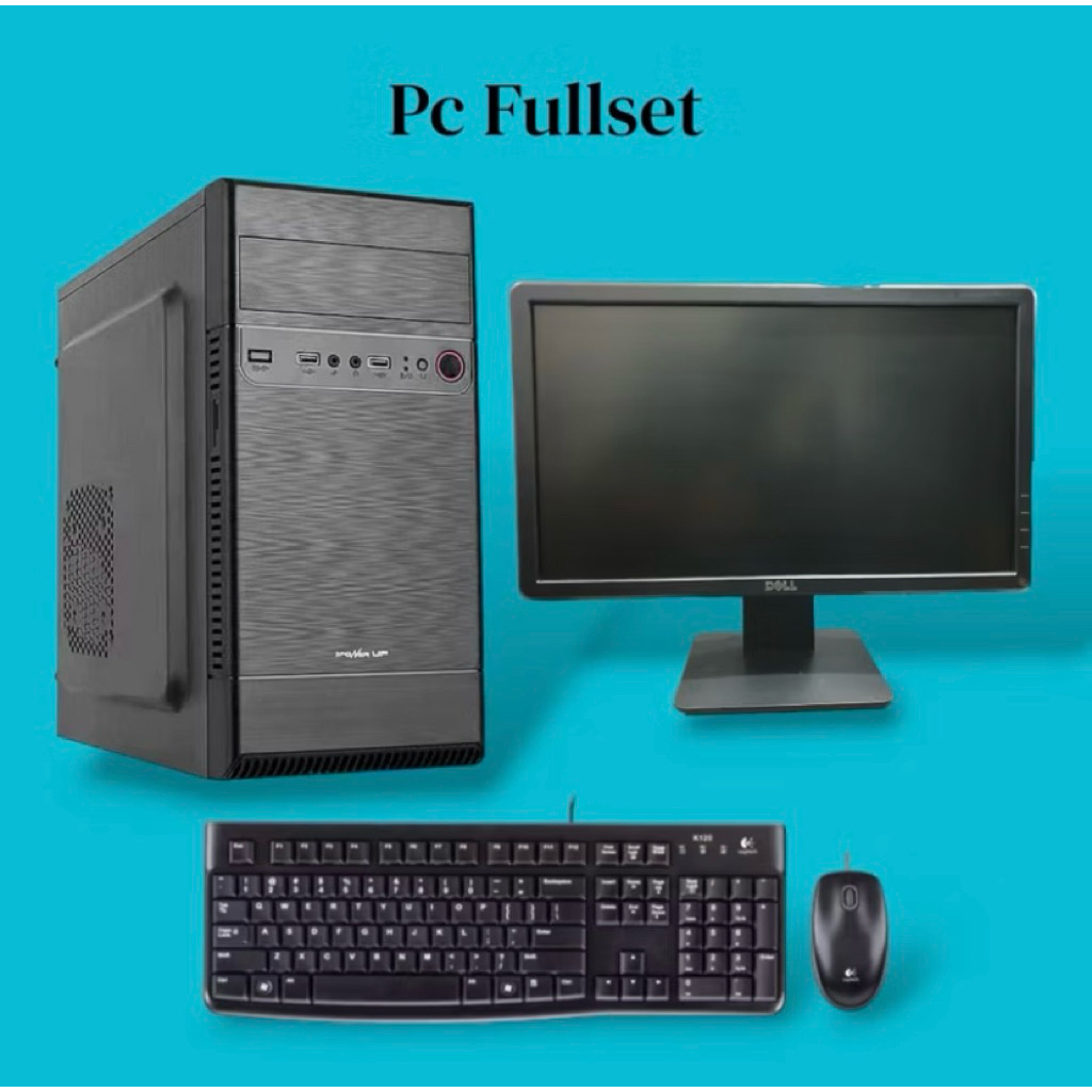 OBRAL MURAH PAKETAN PC DAN MONITOR PC CORE i3 gen 4 MONITOR 16inch LIKE NEW