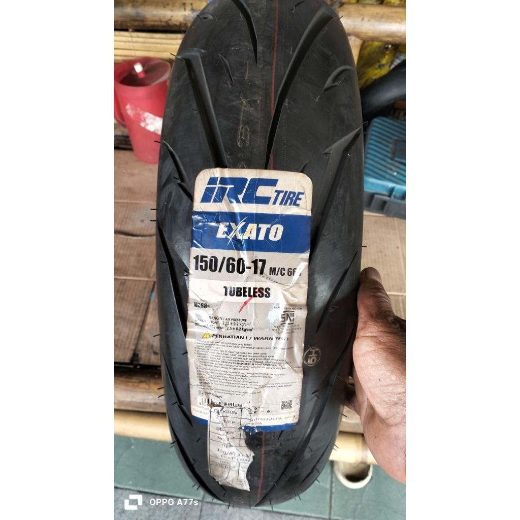 obral ban moge cuci gudang. IRC exato 150/60-17 ninja 250 tapak lebar