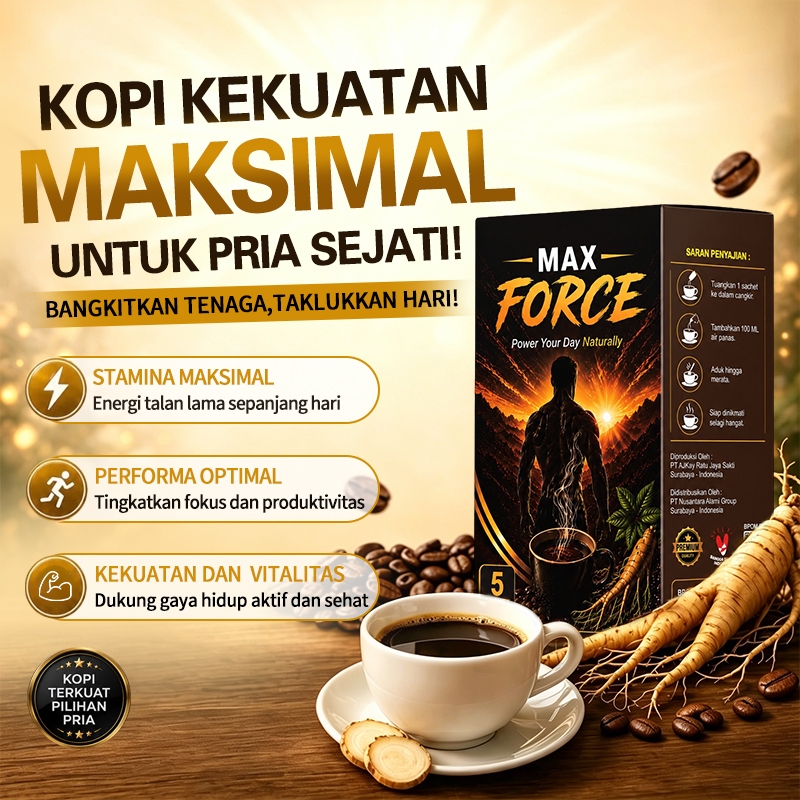 Kopi Ginseng Pria – Energi Vitalitas Lelaki Dewasa 10 Sachet