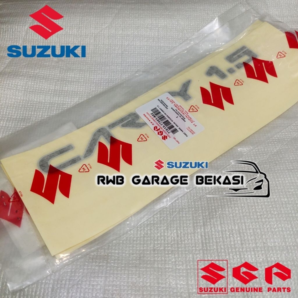 STIKER KEDOK DEPAN CARRY 1.5 ORIGINAL SGP