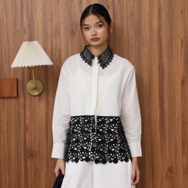 Seminggu.rtw - Sanika Embroidery Shirt ( SAMPLE SALE )