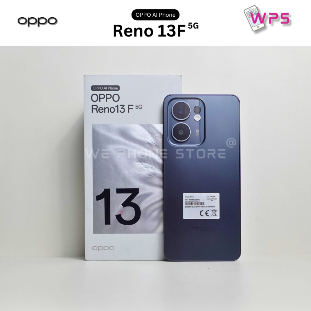 OPPO RENO 13F 5G 8/256GB SECOND/BEKAS FULLSET ORIGINAL