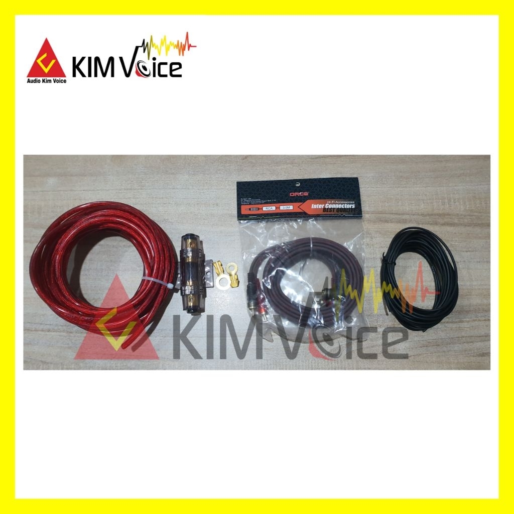 Kabel set Audio mobil Kwalitas Bagus untuk Instalasi Subwoofer kolong aktif