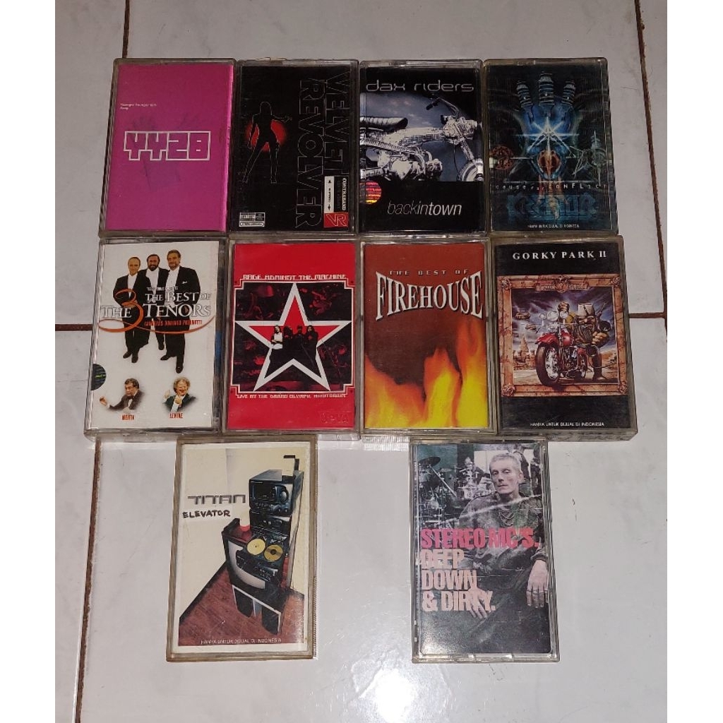 kaset YOUNGER YOUNGER 28'S / VELVET REVOLVER (3) / DAX RIDERS / KREATOR / THE THREE TENORS-The Best 