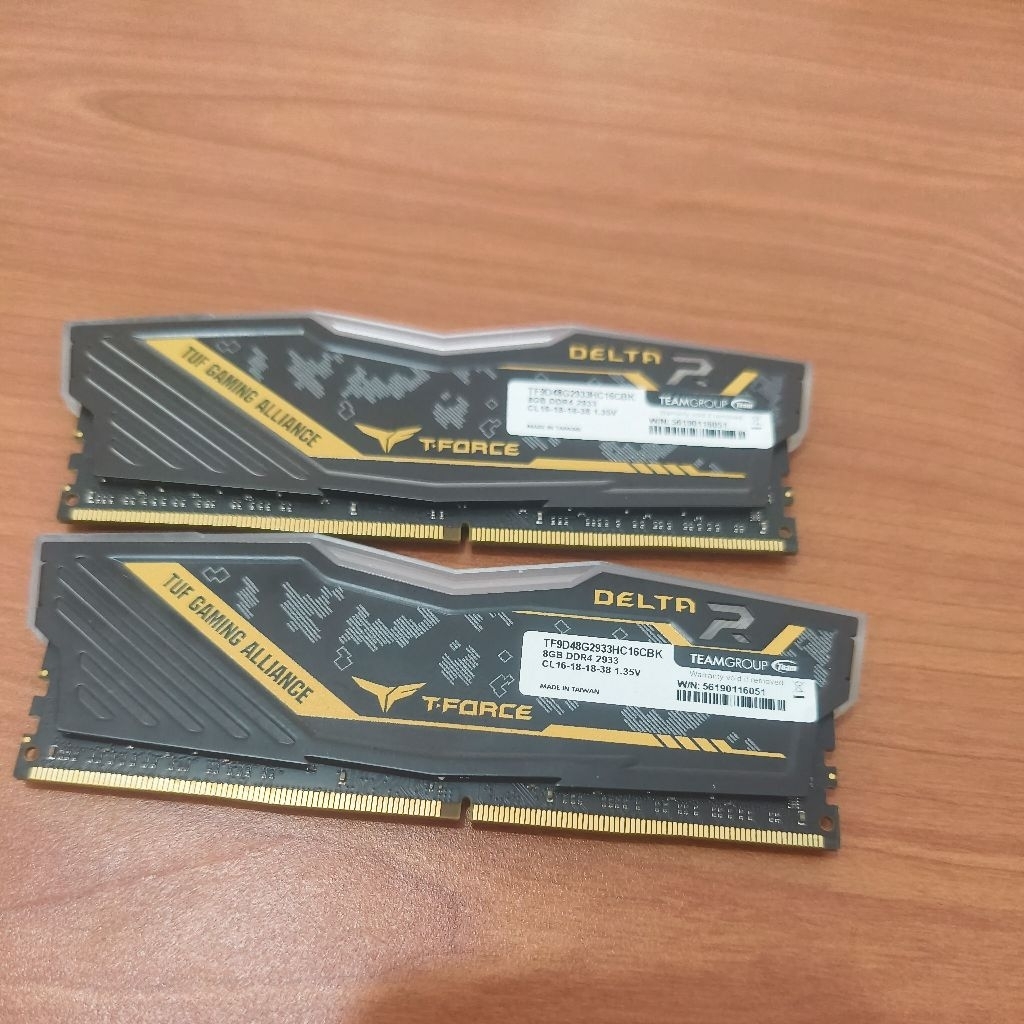 ram delta 2 tuf gaming aliance 16gb 2x8gb ddr4 2933mhz