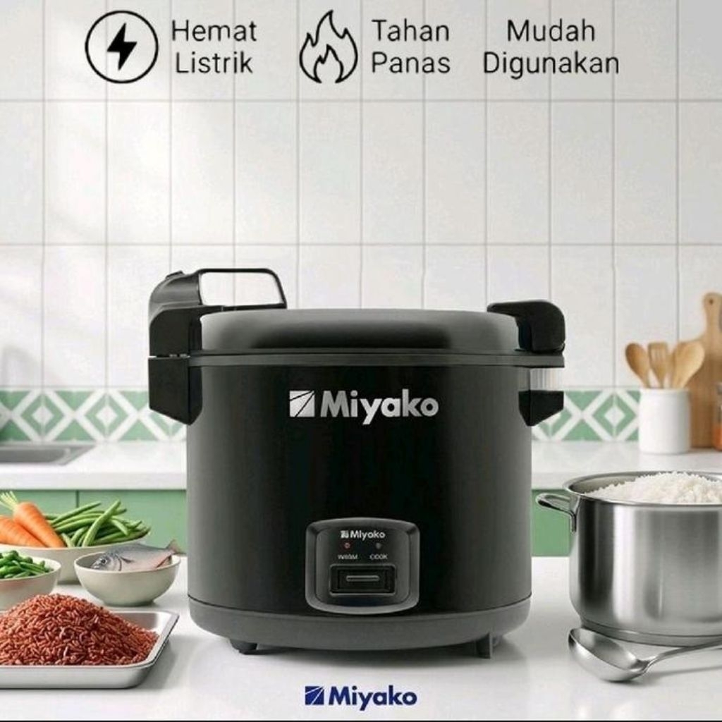 Miyako MCM-172BK Magic Mejikom Miyako besar / Penanak Nasi Serbaguna 6 Liter - MCG-172BK