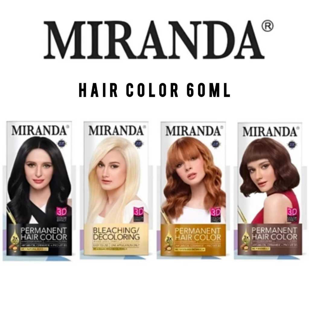 MIRANDA Hair Color / Coloring Hair / Semir Rambut Miranda 60ml Besar