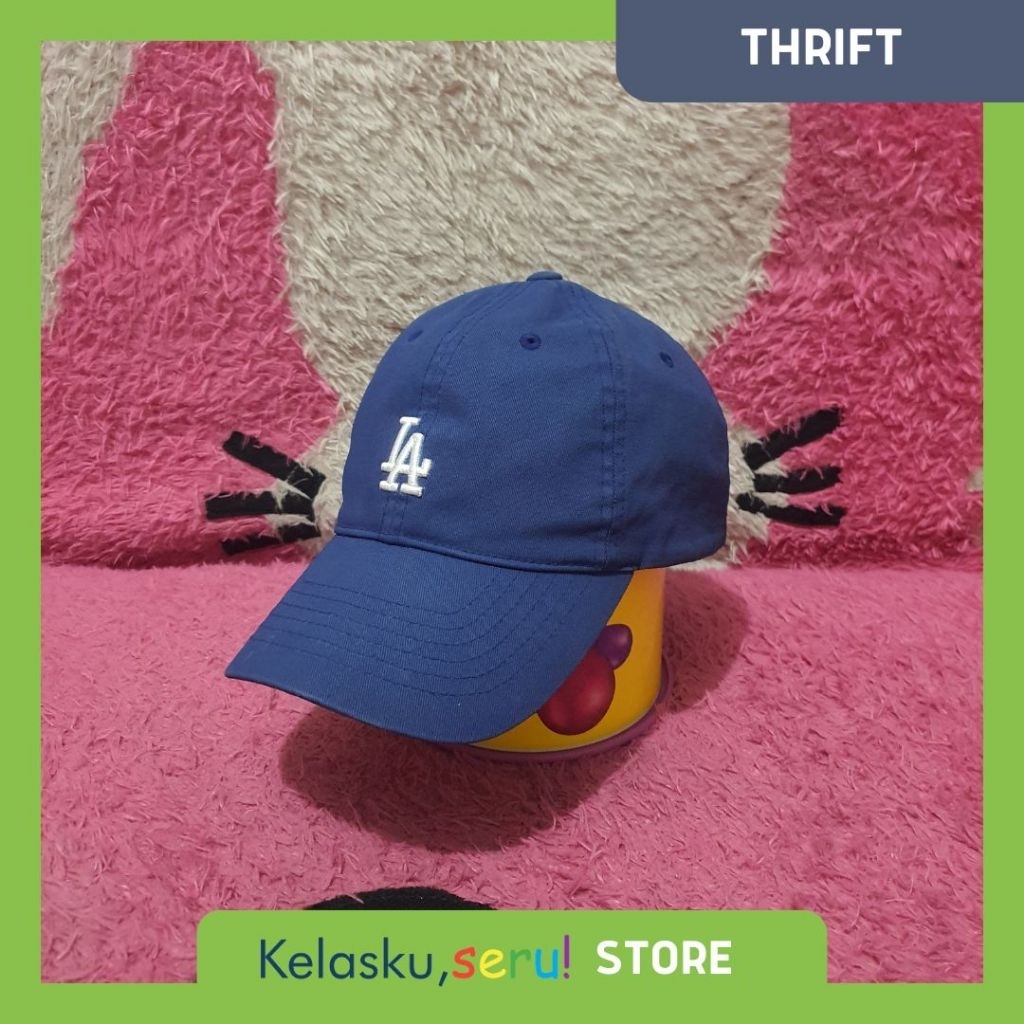 [THRIFT] Topi MLB LA Dodgers ORI Biru Adjustable