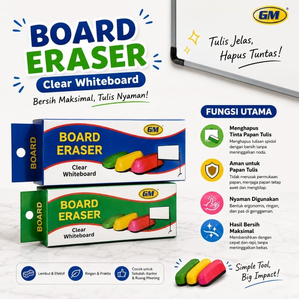 Hapusan Whiteboard GM / Hapusan Papan Tulis