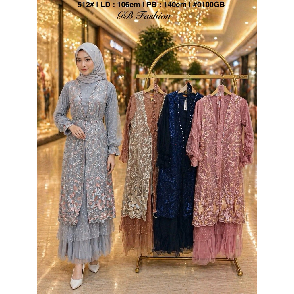 gamis brukat princess mewah brukat tile
