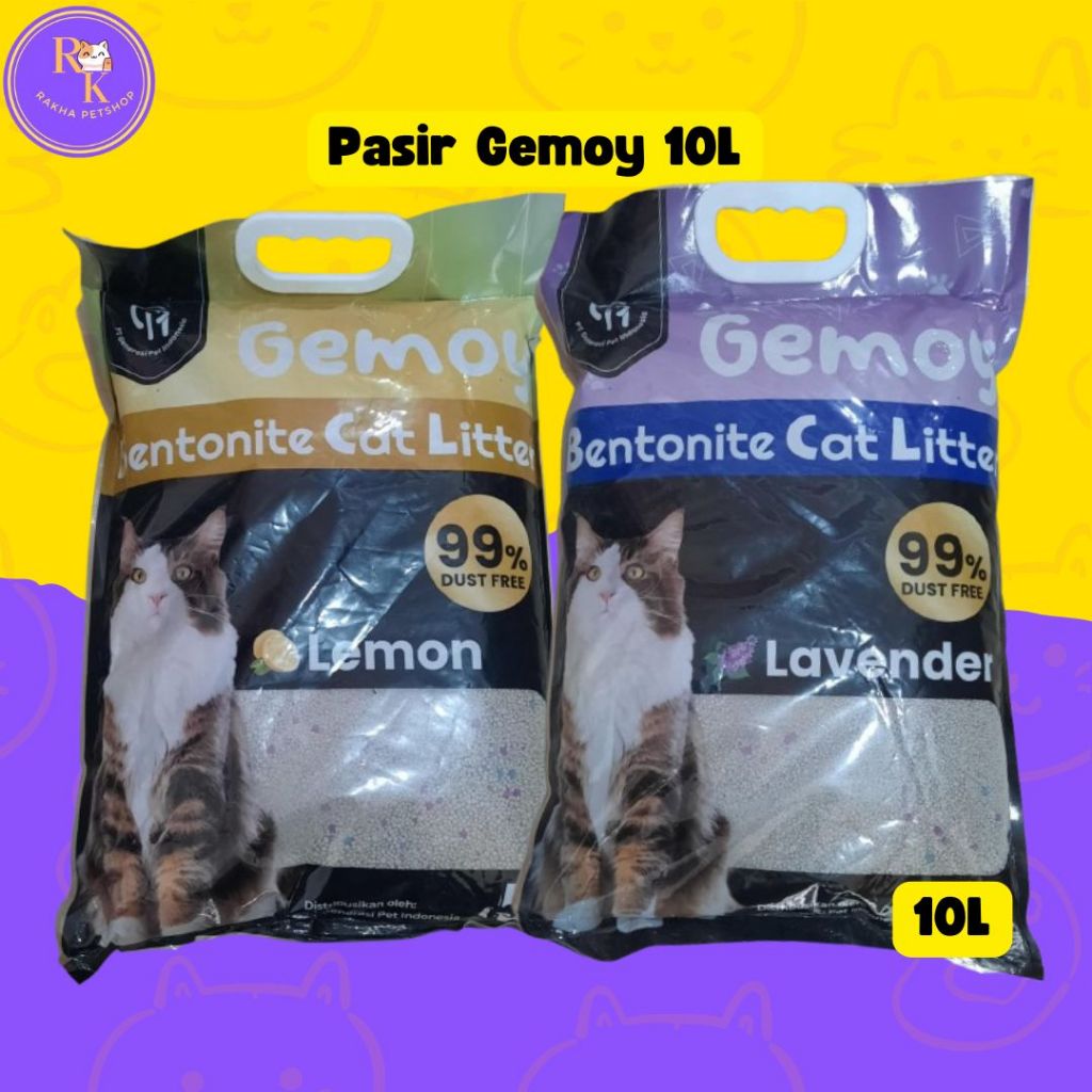 Pasir Gemoy Cat Litter 10L Bentonite Cat Litter Pasir Import Pasir Gemoy 10Liter