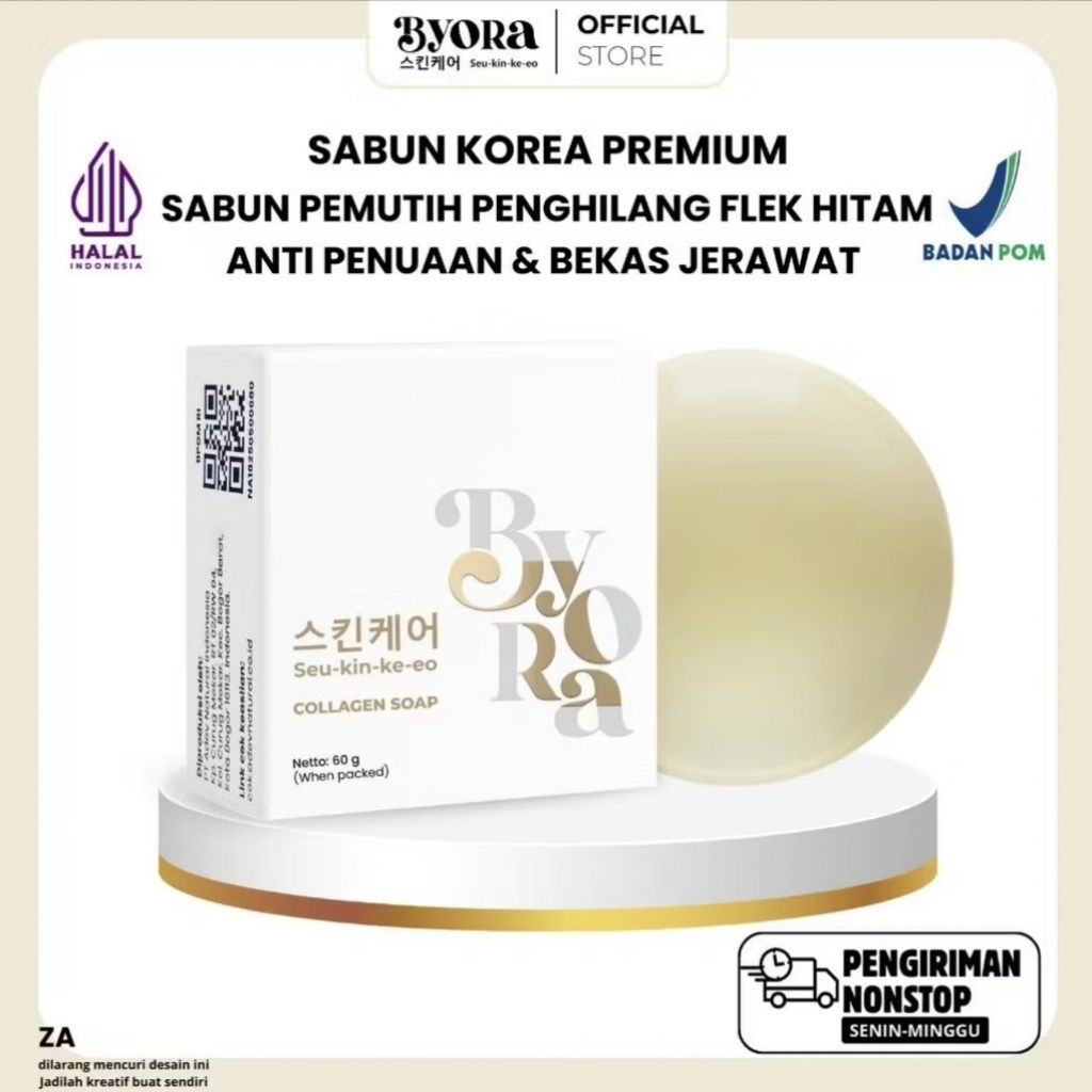 SABUN ADERA COLLAGEN SOAP UNTUK WAJAH DAN SELURUH BADAN MEMUTIHKAN MENCERAHKAN