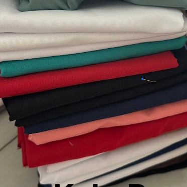 Kain Perca Polos / Kain Perca EMBOS BUNGA/ Batik Kain Sprei