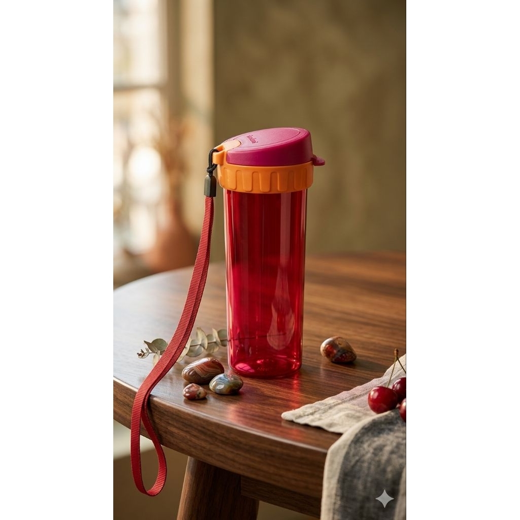 Tupperware Drinking Flask - 380 ml - botol minum kristal tupperware new