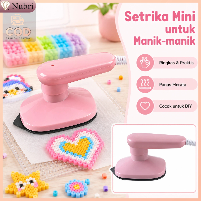 Nubri COD Setrika Mini Manik-manik Hama Beads | Alat Setrika DIY Praktis | Panas Merata