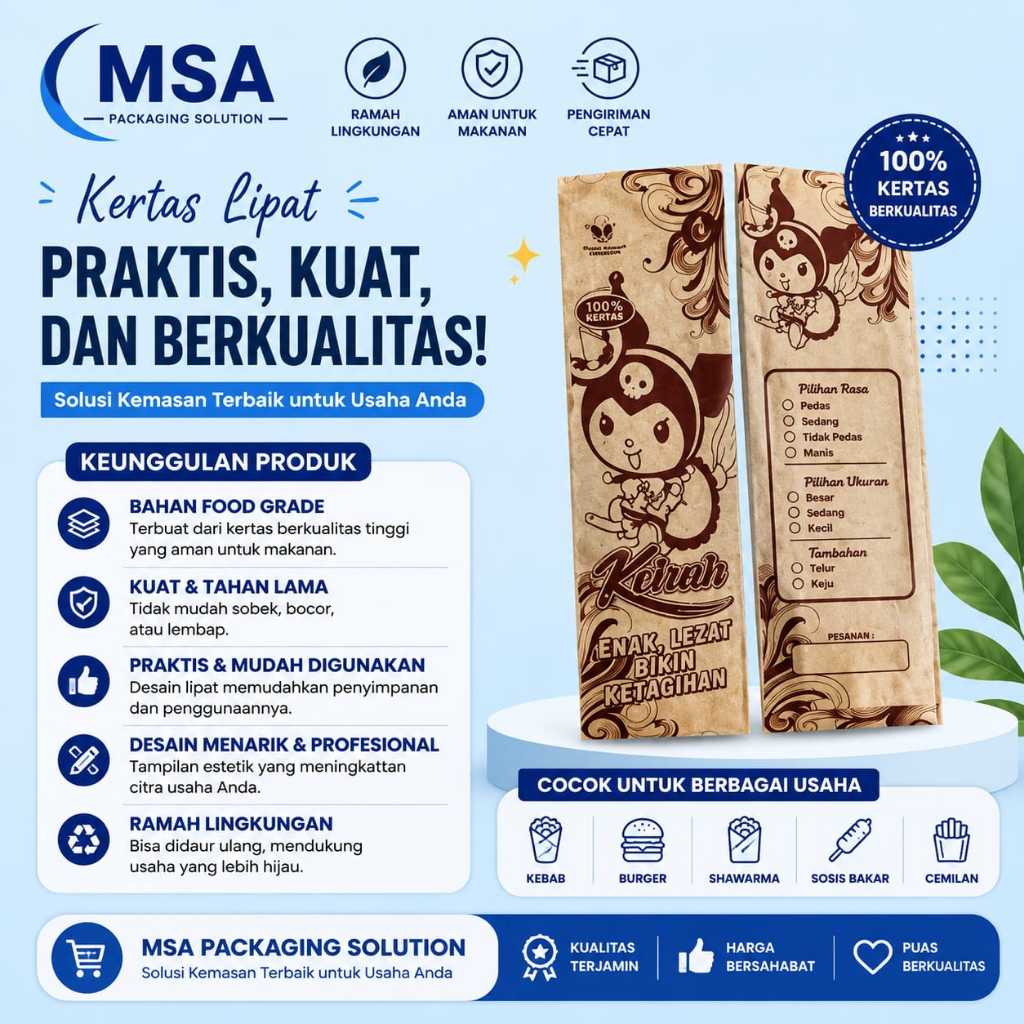 craft lipat makanan kemasan craft makanan bungkus makanan kertas paper food wrap craft lipat snack k