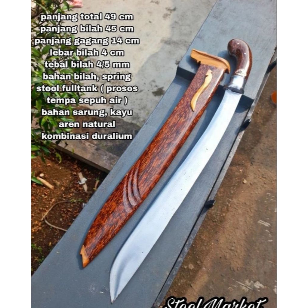 PJ pisau golok lampung tebas bambu multifungsi serbaguna