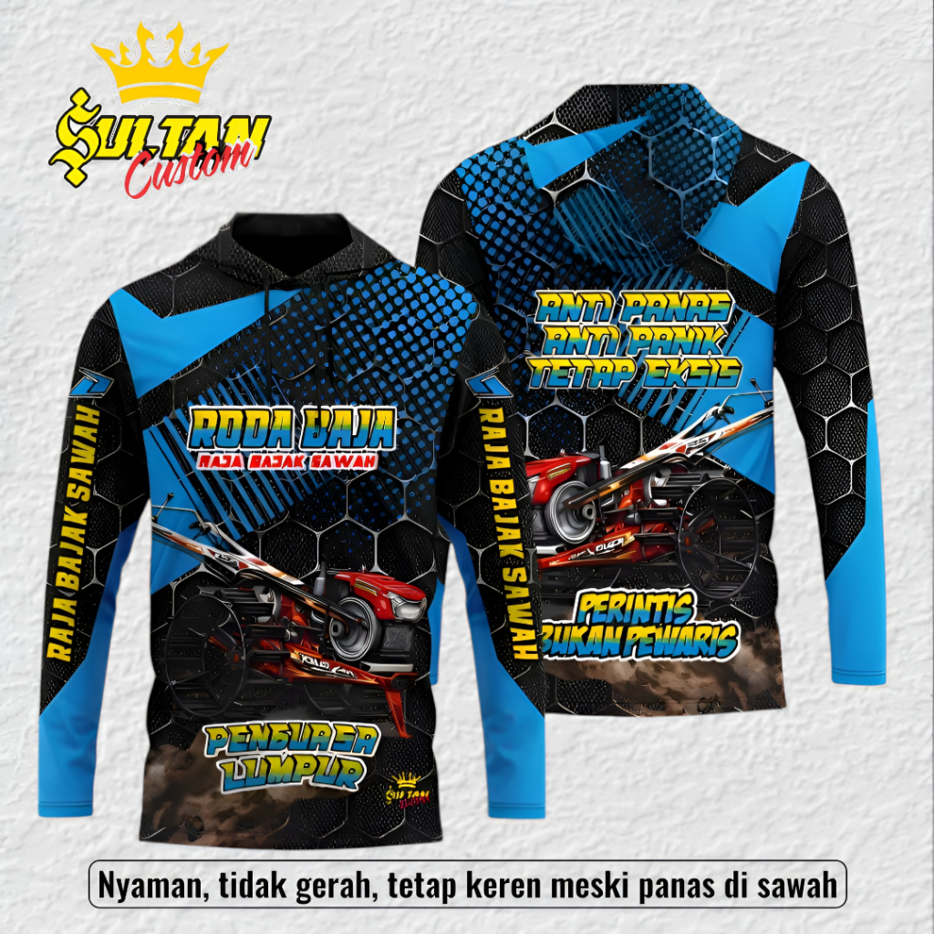 Jersey Driver Traktor Racing Nusantra Lengan Panjang Traktor Kaos Lengan Panjang