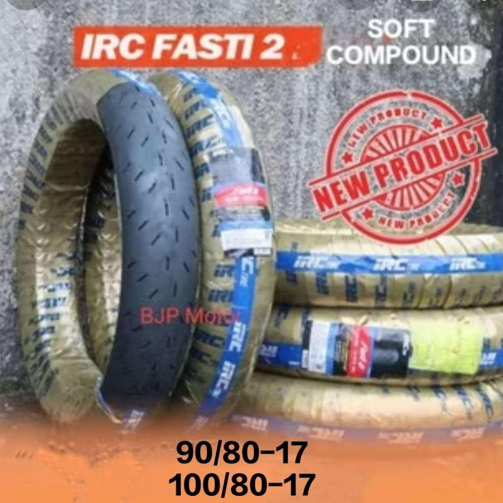 Ban luar IRC Racing Soft Compound FASTI 2 Ring 14 dan 17 ukuran 90/80-14 90/80-17 100/80-17 tubeless