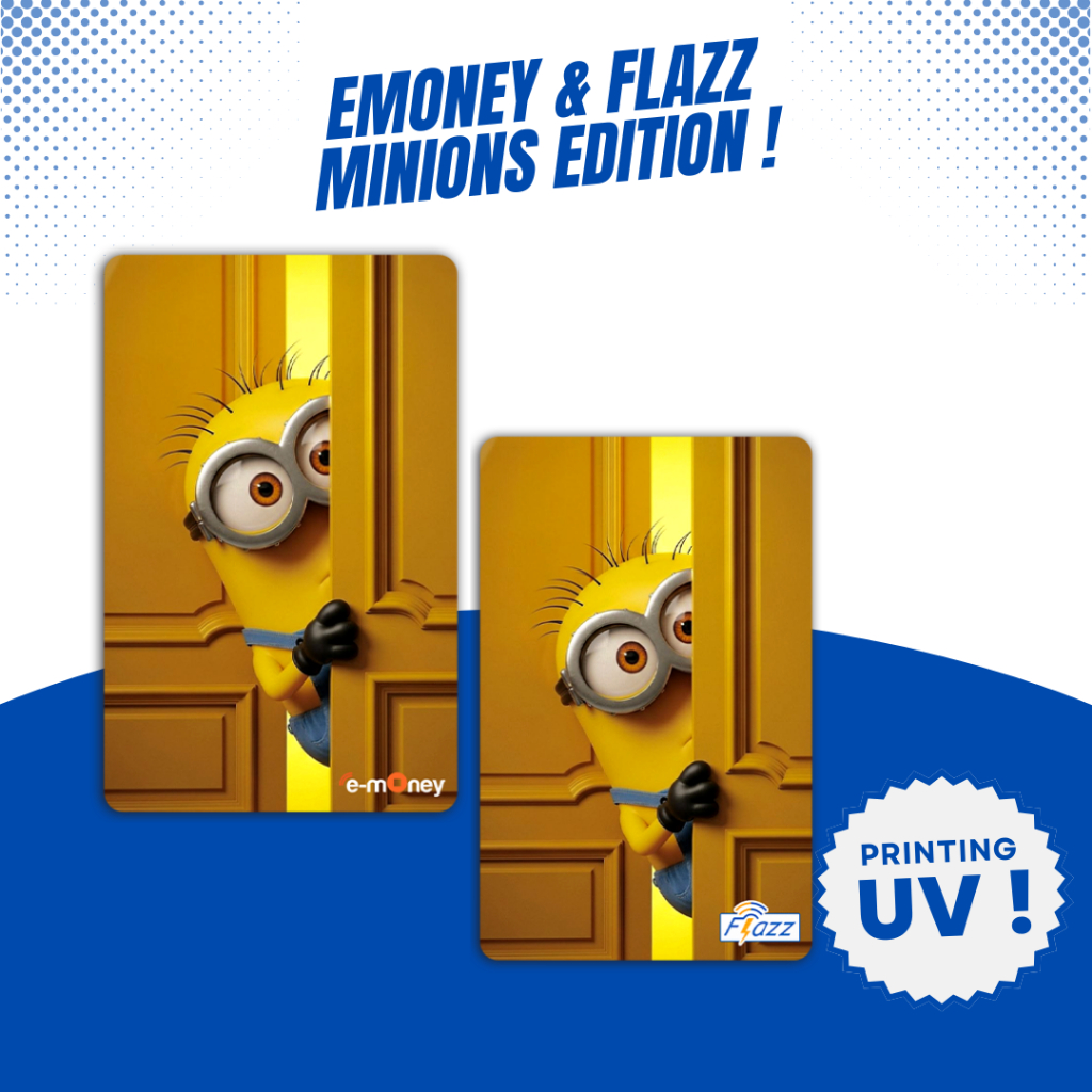 Custom Emoney Mandiri Flazz BCA Gen 2 Minion Edition - Etoll Mandiri BCA Support NFC