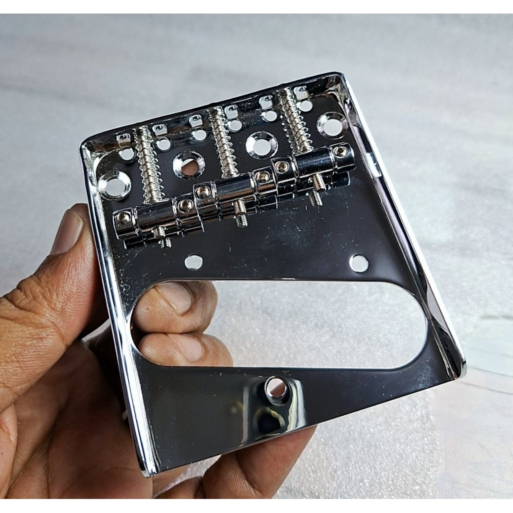 Bridge Gitar telecaster Vintage saddle Chrome
