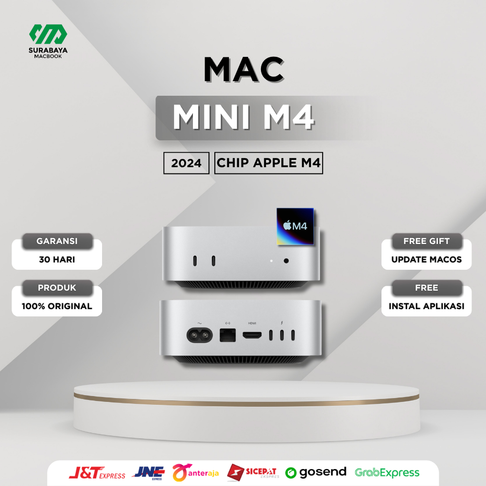 Apple Mac Mini M4 2024 | 10-Core CPU - 10-Core GPU | RAM 16GB - 24GB | SSD 256GB - 512GB Second - Ne