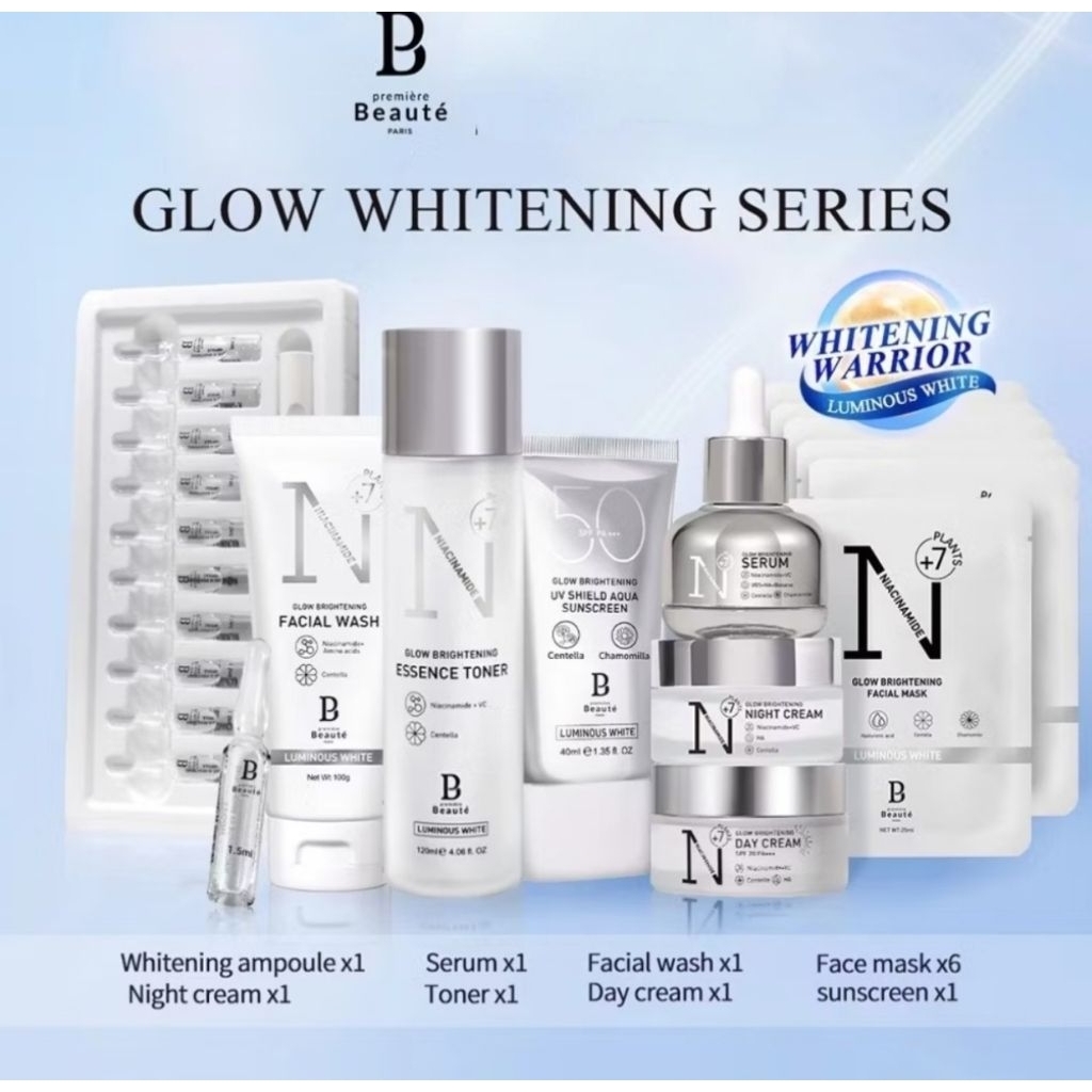 PREMIERE BEAUTE Glow Whitening Series Brghtening | wajah Skincare Produk Skincare BPOM