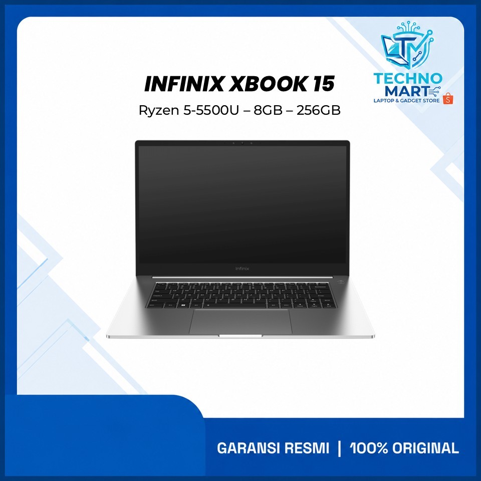 INFINIX XBOOK 15 Ryzen 5-5500U 8GB 256GB Windows 11 15.0 FHD IPS Garansi Resmi Infinix