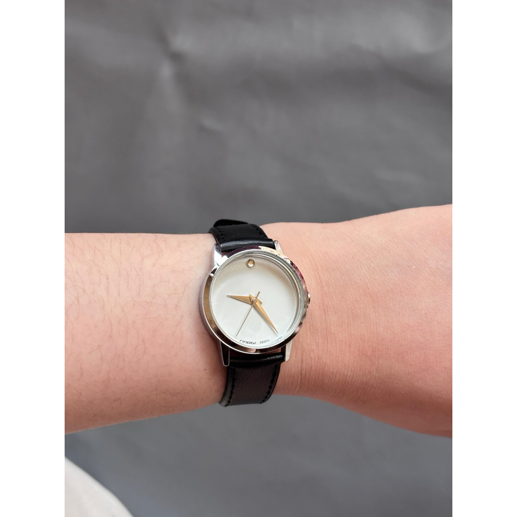 Jam Tangan Wanita Tali Kulit Model Sinobi Classic Vintage Korea Luxury Watch