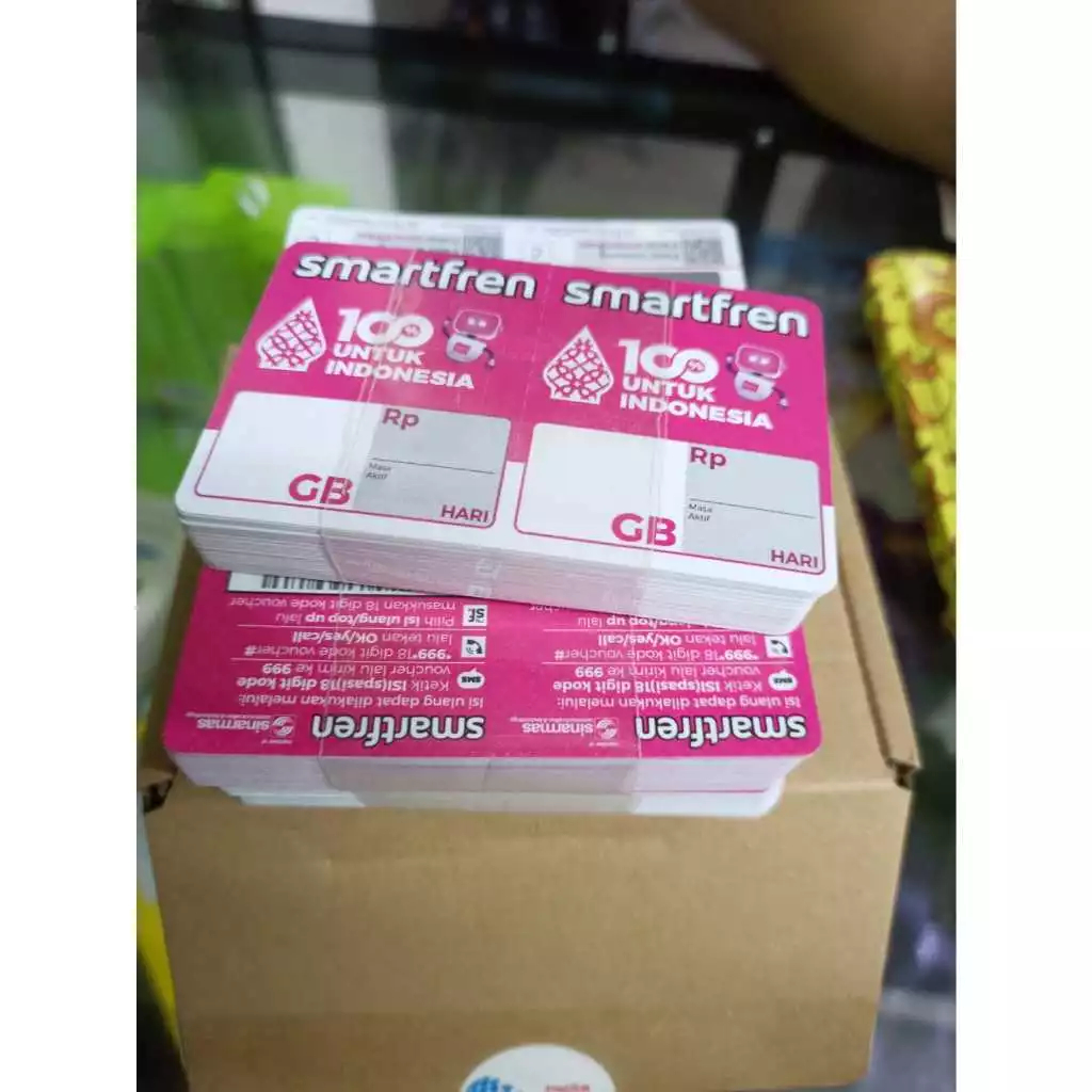 VOUCHER SMARTFREN NASIONAL BAHAN INJECT ZERO BLANK/voucher kosongan smartfren termurah /voucher mura